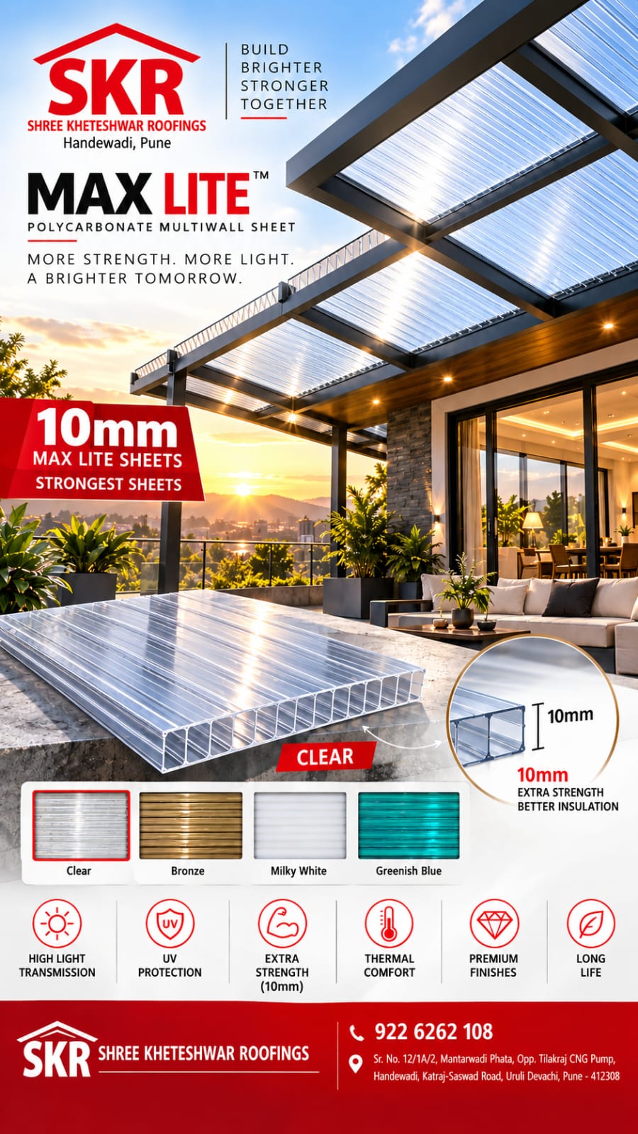 6mm Multiwall Polycarbonate Sheet